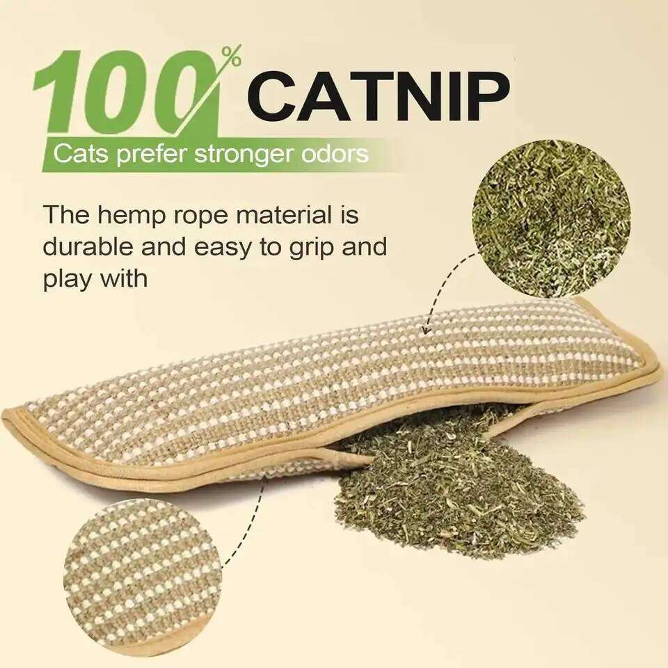 Scratcher Interactive Cat Pillow Kitten Claw Grinder Scratching Post for Cats Chew Bite Toys Catnip Toy