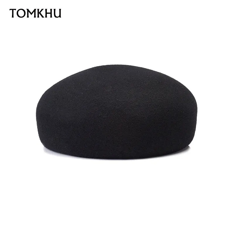 Winter Wool Beret Hat Women Fashion Retro Casual French Style Pillbox Hat Artist Party Church Wedding Fedora Hat 260324