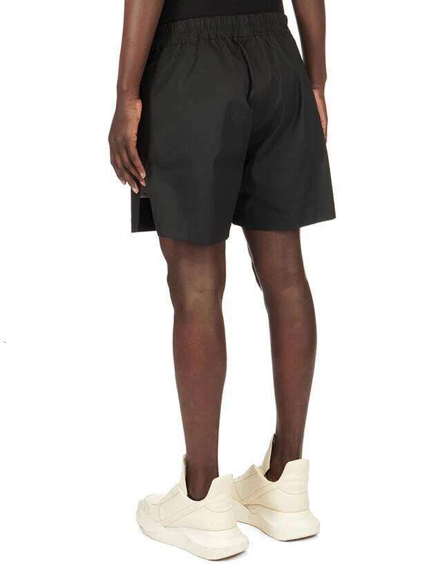 High Street Rick Ro Cotton Shrots Men's Classic And Fashionable Dark Woven Workwear With Leg Slits Zippers Casual Shorts