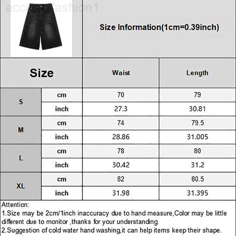 Vintage Y2k Baggy Denim Shorts Wide Leg Pants For WomenMen Fashion High Waisted Wash Knee Length Jeans Shorts Oversize Pants H260330