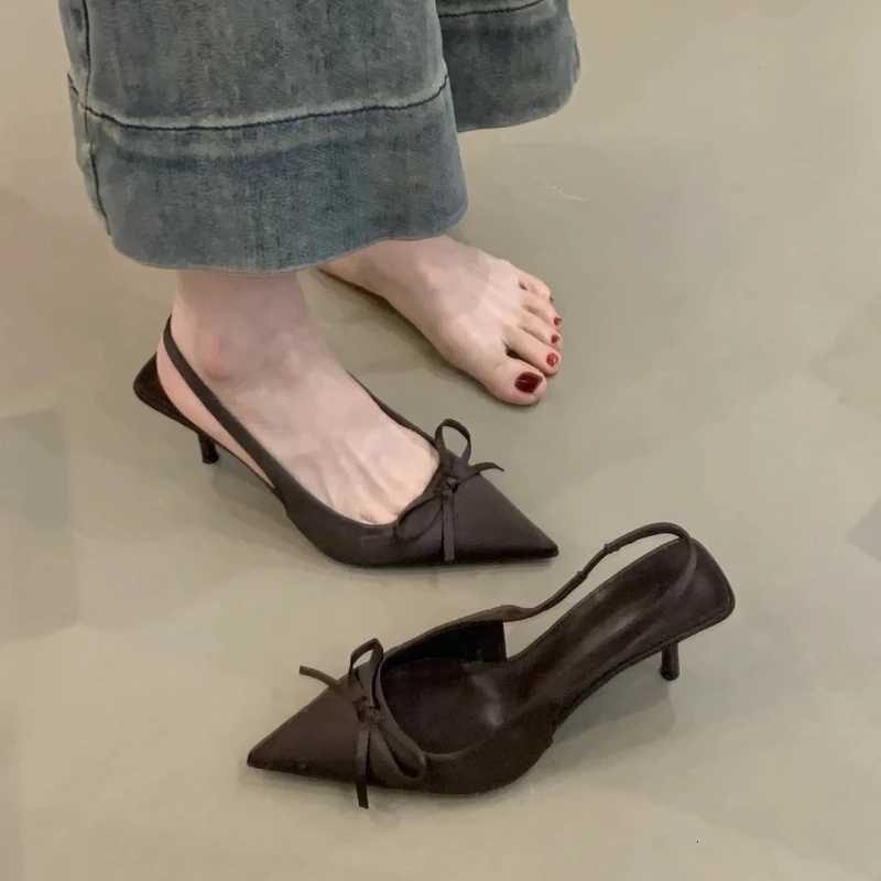 Luxury Summer High Heel Women Sandals Fashion Butterfly-knot Singbacks Pumps Elegant Stripper Party Female Sandalias Z260330