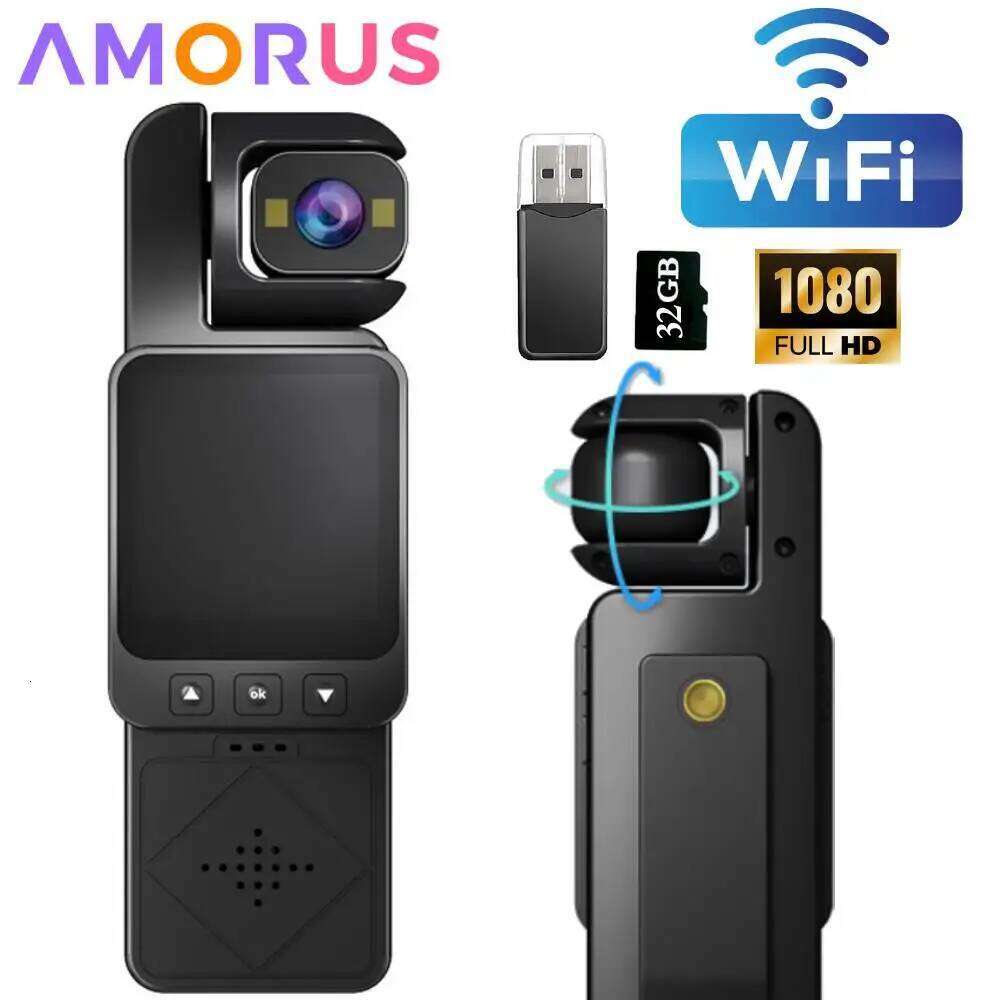 Mini WIFI IP65 Waterproof Action 1.54 Inch 1080 HD Sports Camera Chest Worn Video Recorder Cycling Vlogging 26H0330