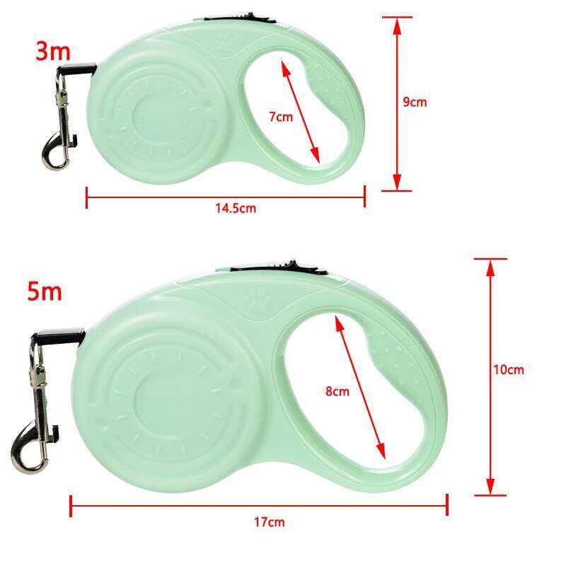 5m Dog Leash for Small Medium Dogs Cats Hiking Retractable Puppy Adjustable Nylon Lead Chihuahua French Bulldog Pug Pet Supplies
