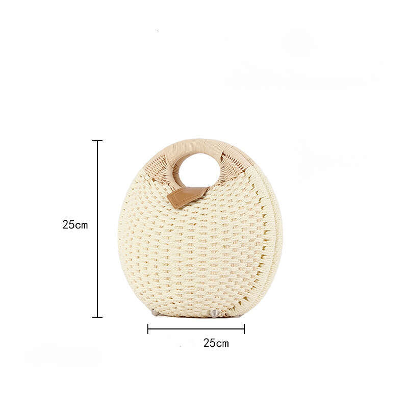 Handbag Luxury Bag Fashionable Large Capacity Shell Handbag Personalized Cute Vine Weaving Bag Beach Vacation Travel Straw Weaving Bag Leisure Bag Des