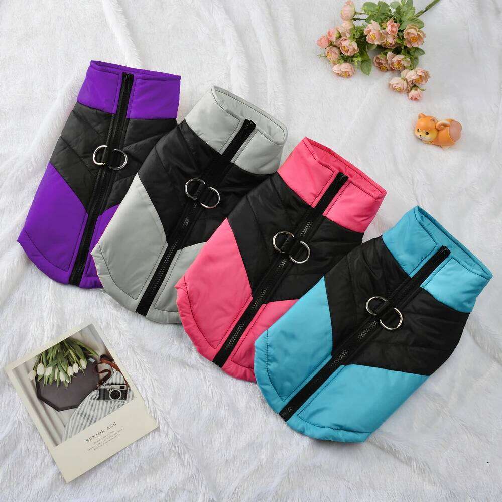 Waterproof Pet Dog Coat For Small Medium Dogs Cats Warm Winter Puppy Jacket Windproof Outfits With D-ring French Bulldog Costume