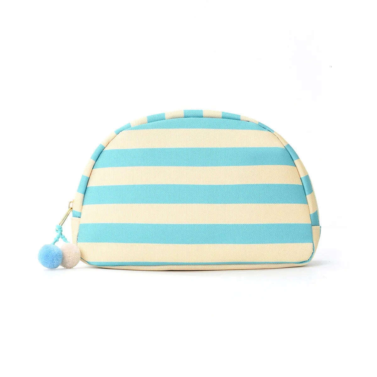 Striped Shell Storage Bag High Value Dopamine Cosmetic Travel Outdoor Portable 260317