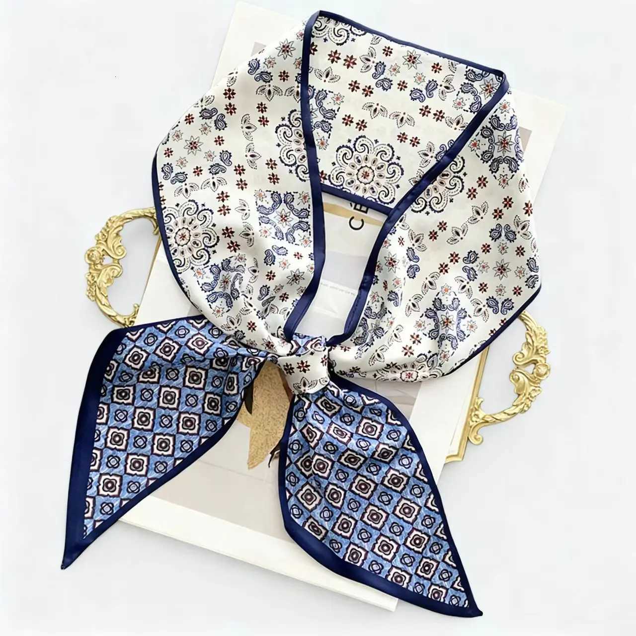 1pcs Women Silk Scarf Shawl Fashion Luxury Long Narrow Small Silk Scarves Ladies Headband Headscarve Brand Wrist Towel Foulard Z260330