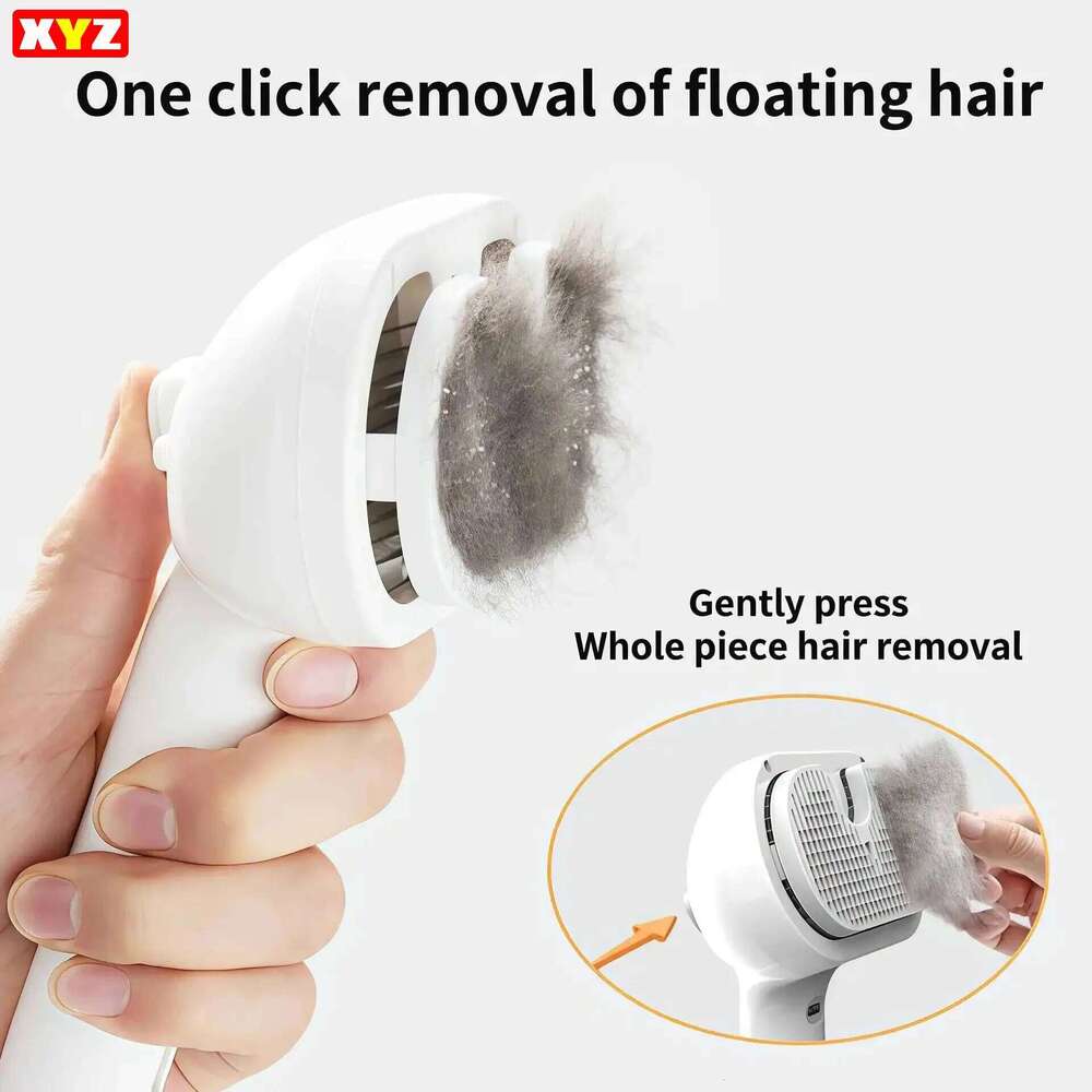 3-in-1 Dog Cat Electric Pet Cleaning Steam Spray Massage Hair Removal Comb anti-Tangle Brush