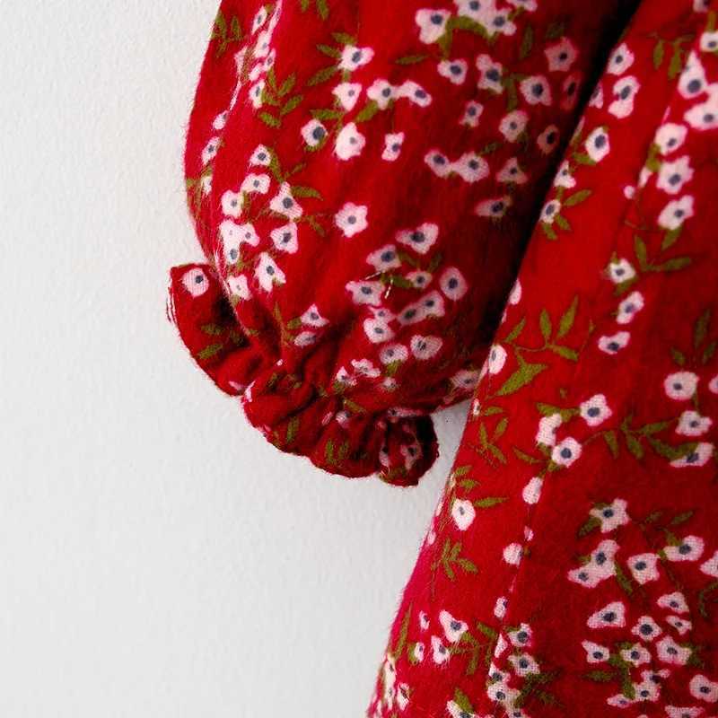 HoneyCherry Childrens Wear Girls Autumn Winter New Long Sleeve Dress Baby Girl Baby Flower Princess Dress Girls ClohtesT260330