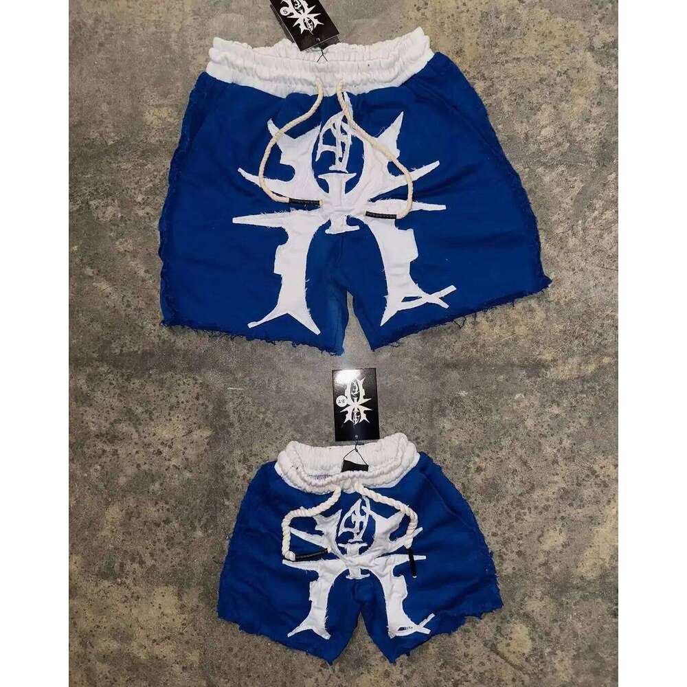 American Fashion Trend Sell Pattern Patch Casual Men Street Y2k New Hip Hop Retro Sports Harajuku Punk Rock Shorts