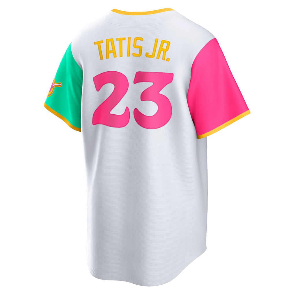 San Diegos Padres Jersey 23 Fernando Tatis Jr 2026 City Connect Nick Castellanos Manny Machado Jackson Merrill Bogaerts Joe Musgrove Cronenworth Darvi