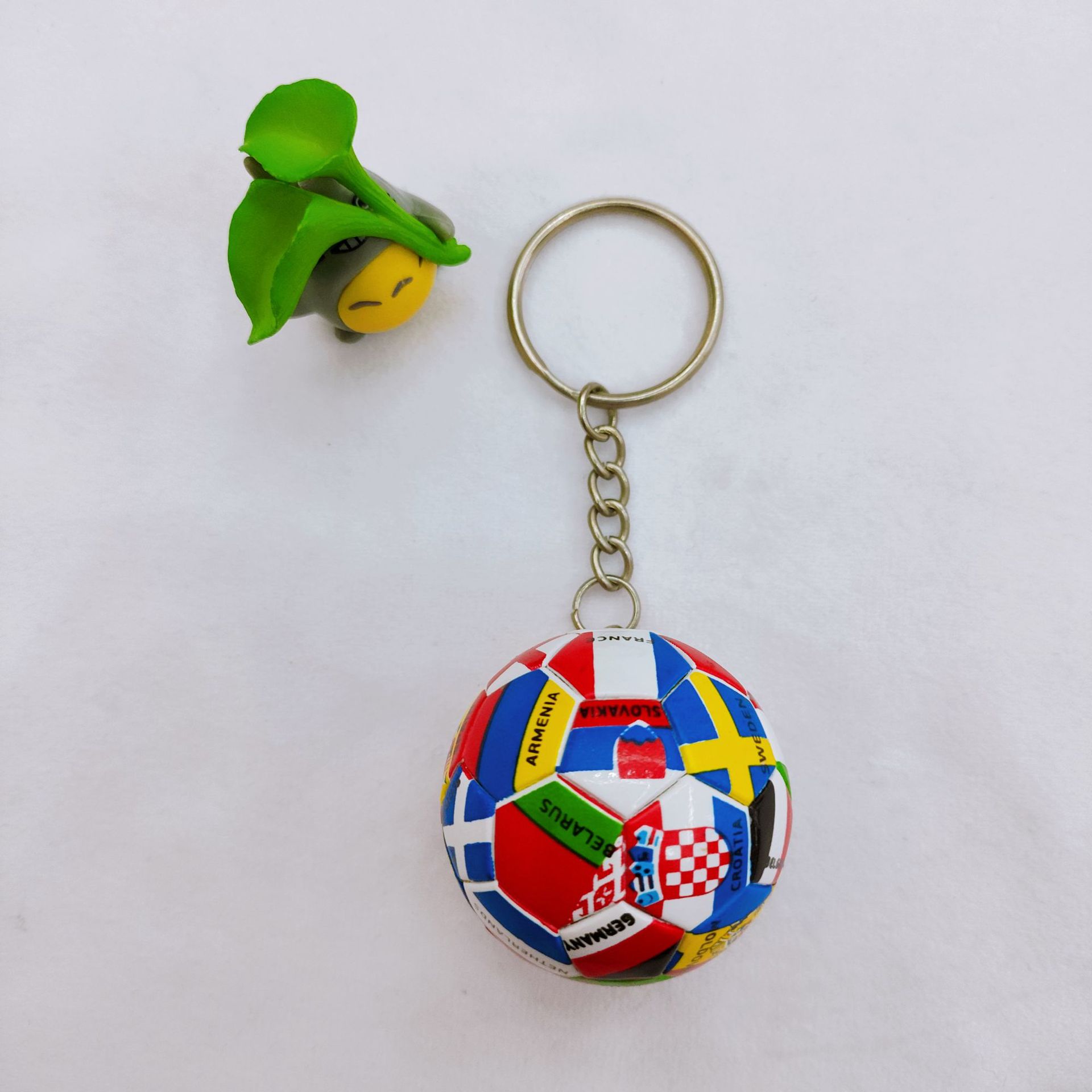 2026 World Cup Soccer Fan Souvenir Keychain, International Flags National Team Flag Pendant, Small Gift Bag Charm Bulk