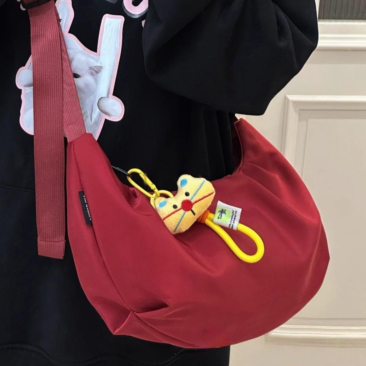 Casual Versatile Crossbody Lightweight Outing Japanese Style Ins Retro Dumpling Female College Student Shoulder Bag