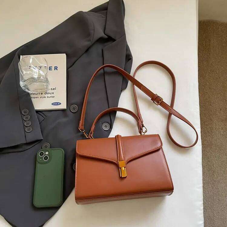 New Stylish And Simple Shoulder Messenger Women S Commuting Daily Versatile Portable Small Square Bag TIANOUDAISHU