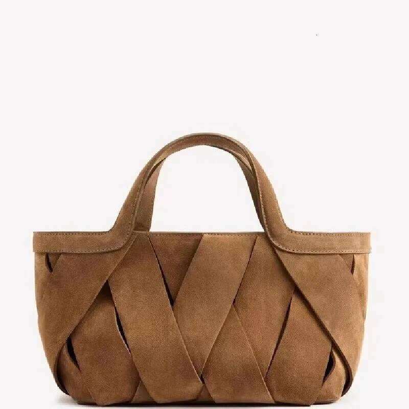 Luxury Faux Suede Weave Solid Shoulder Bags High Quality Simple Versatile Fashion New Style Handbags For Women Hot TIANOUDAISHU