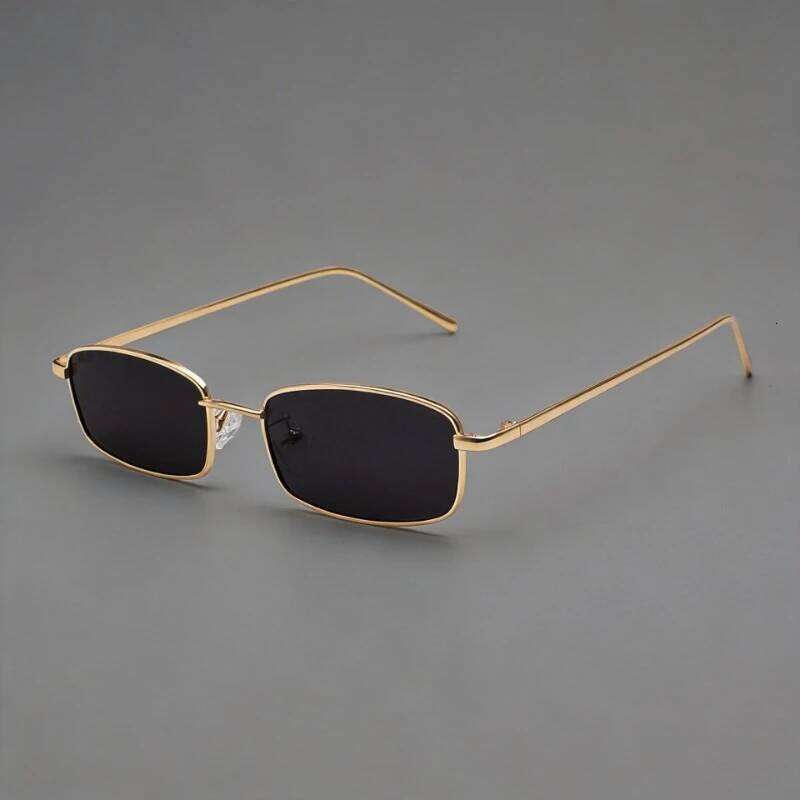 Fashion Rectangle Sunglasses Men Women Vintage Square Driving Sun Glasses Luxury Brand Metal Frame Eyewear Lentes De Sol 26Y0330