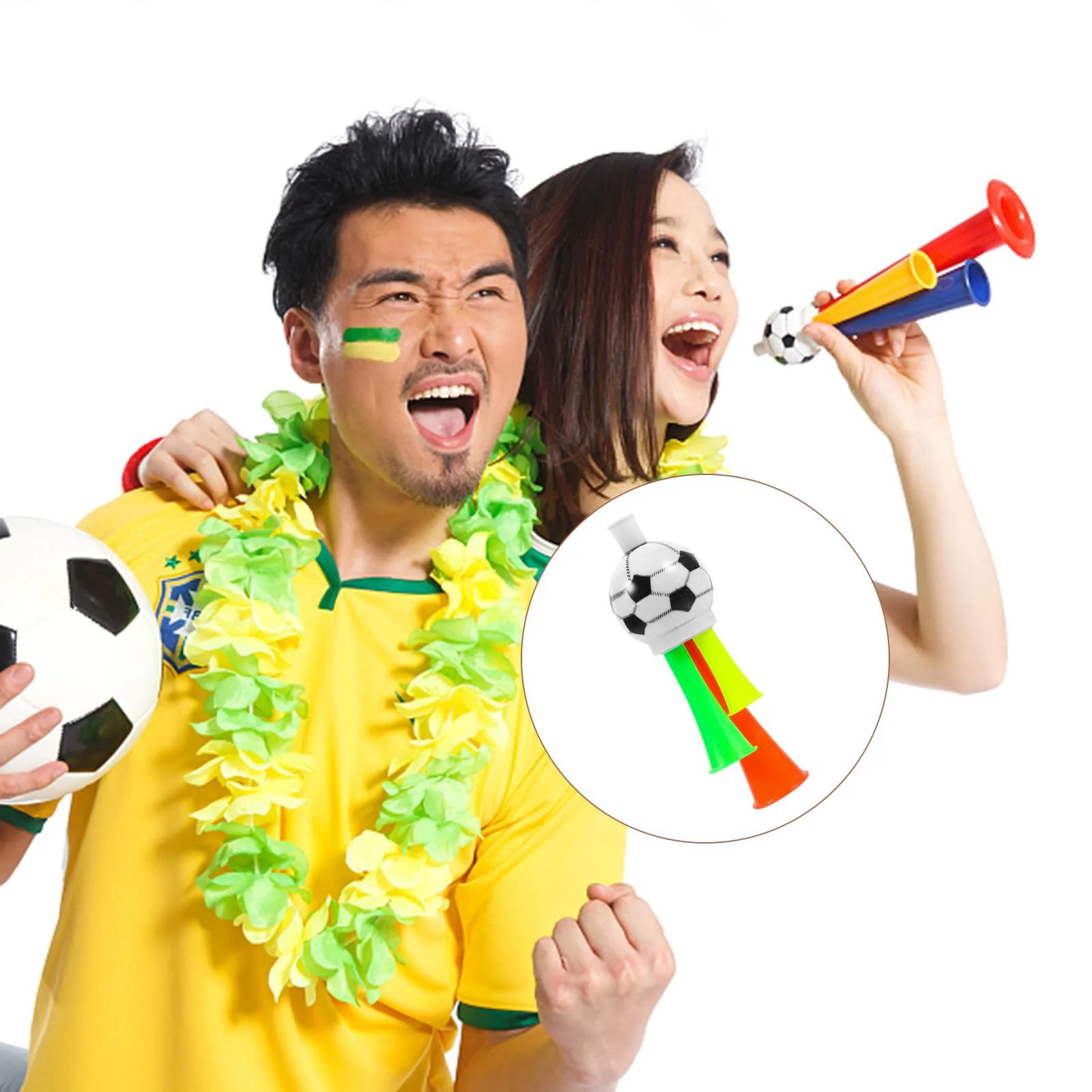 5pcs Air Horn Plastic Stadium Horns Cheerleading Supplies Football Match Audience Cheering Props Party Noise Generator TMZ 260330