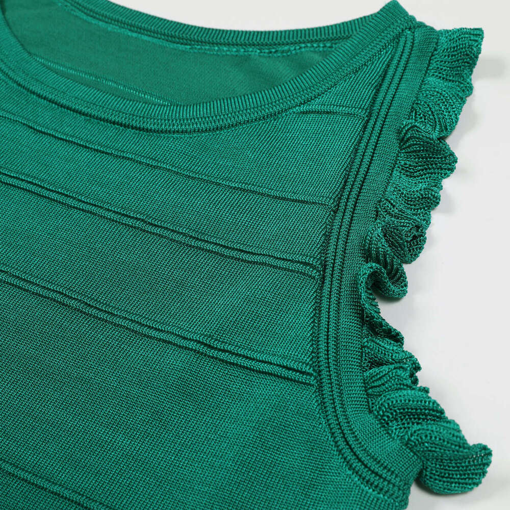 X21 Summer new designer high-quality sleeveless elegant short knitted top+mid length skirt set 2026