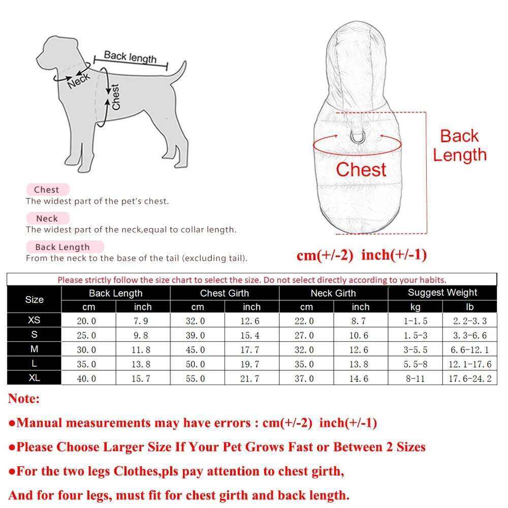 Hoodie Pet Dog Jacket For Small Medium Dogs Winter Warm Puppy with D-ring Waterproof Cat Coat Bulldog Clothing