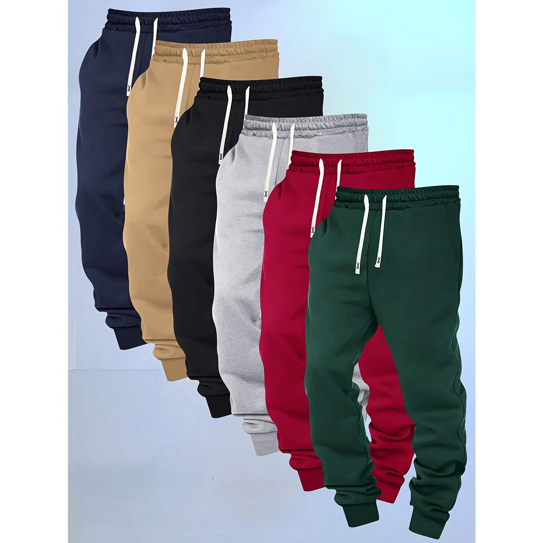 2025 Trendy New 2D Solid Color Mens Street Sports Fashion Sweatpants