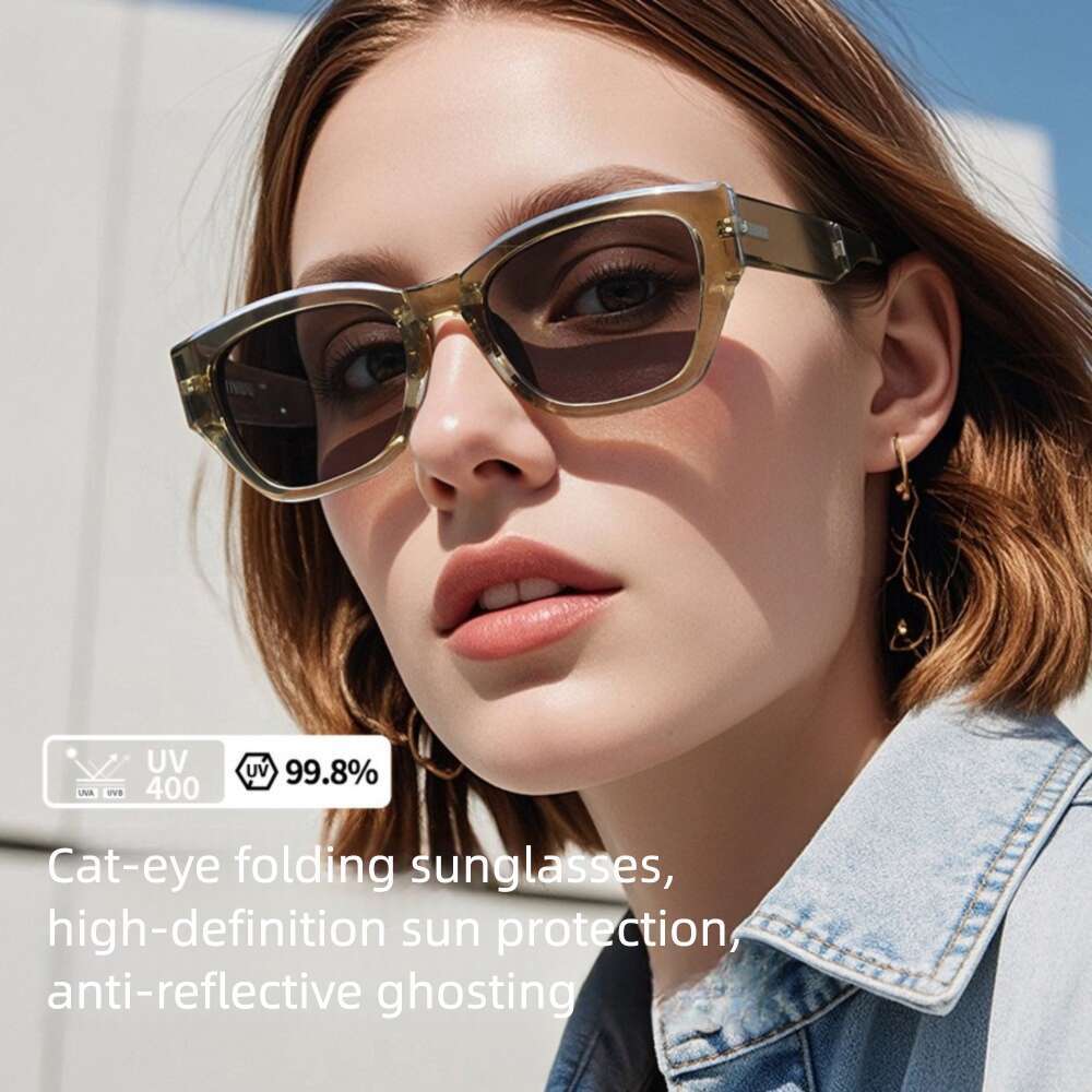 2026 New Model TR Frame Polarized Foldable Adult Sunglasses With Elastic Metal Chain And Nose Pad Kr628 Liuyuemoshang