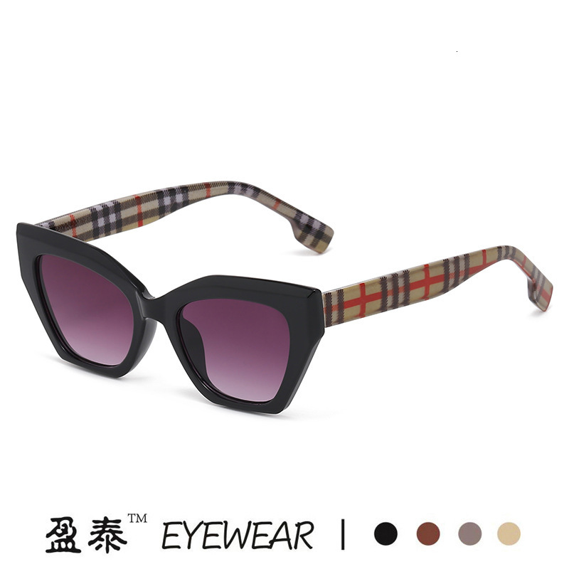 Luxury Brand Designer Sunglasses Fashionable New B-Brand Cat-Eye Small-Frame Avant-Garde European And American Light Luxury Sunglasses, Popular On Ins