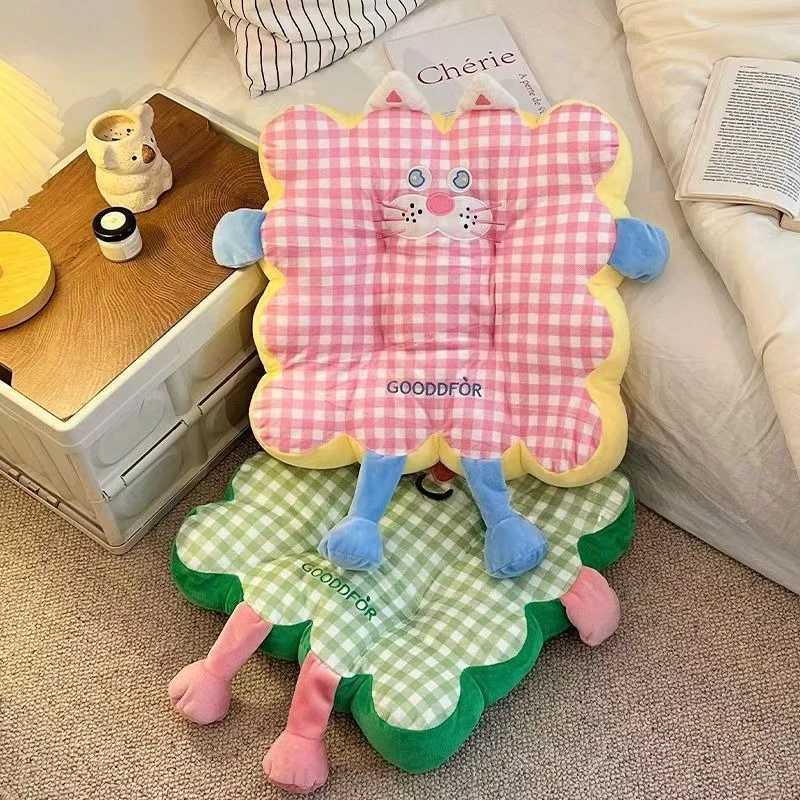 Comfy Cartoon Toast Grid-Shaped Seat Back Cushion Students Working People Casual Cushion Pillow for Home/Office/Car H260330 - view 3