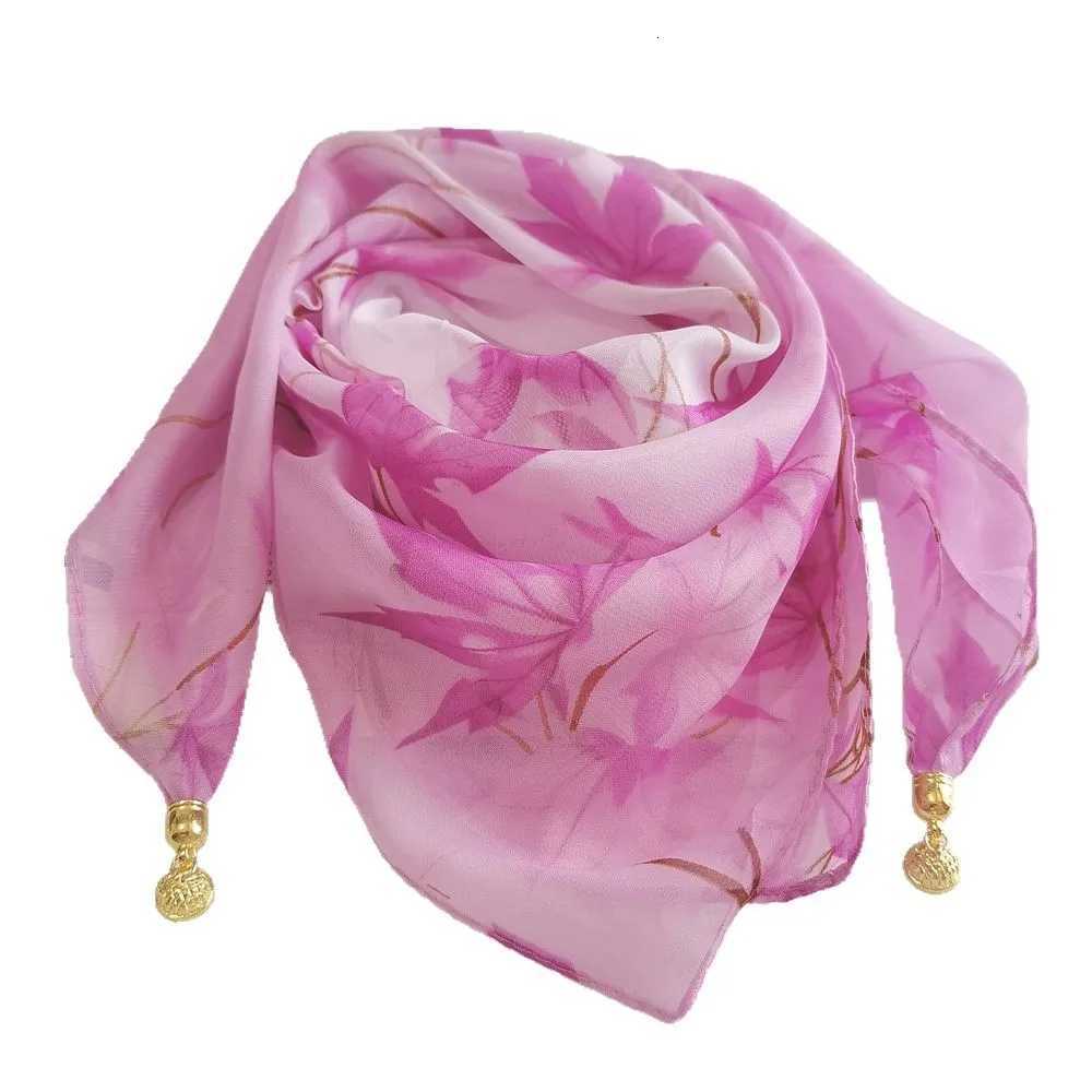 New Fashion Magnetic Buckle Scarf Thin Scarf Decorative Chiffon Square Sunscreen Neck Cover Wens Scarves Party Gift X260328