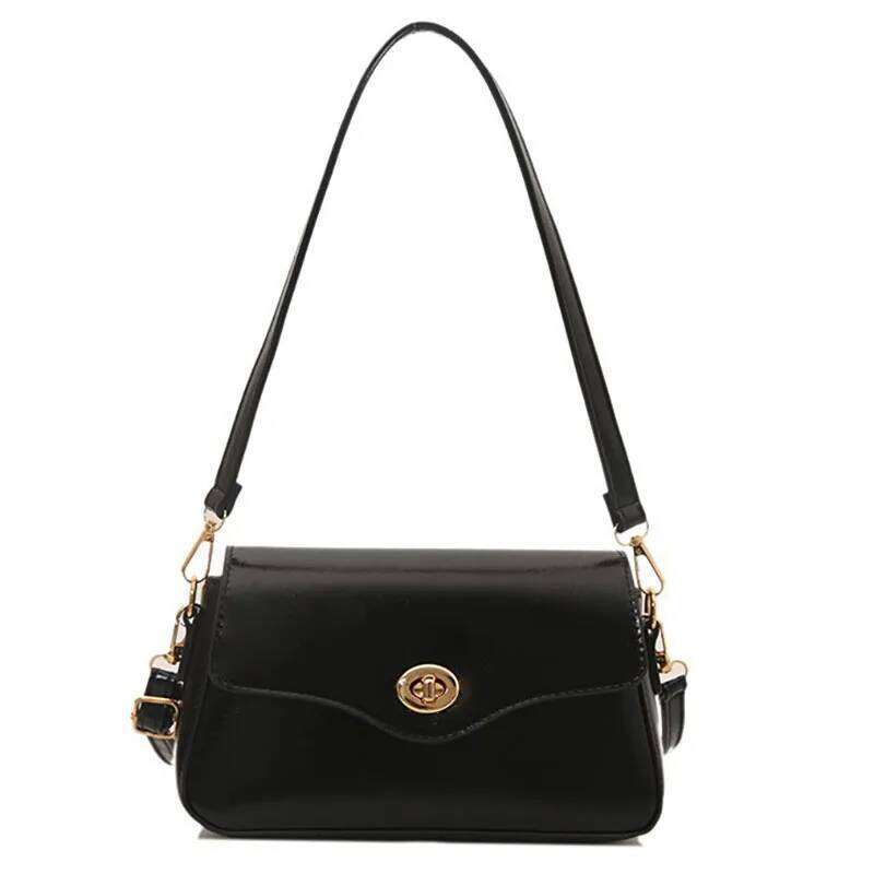 Korean Black Small Square For Women Crossbody Bag Retro Fashion Handbag Adjustable Shoulder Strap XIU LAI SI
