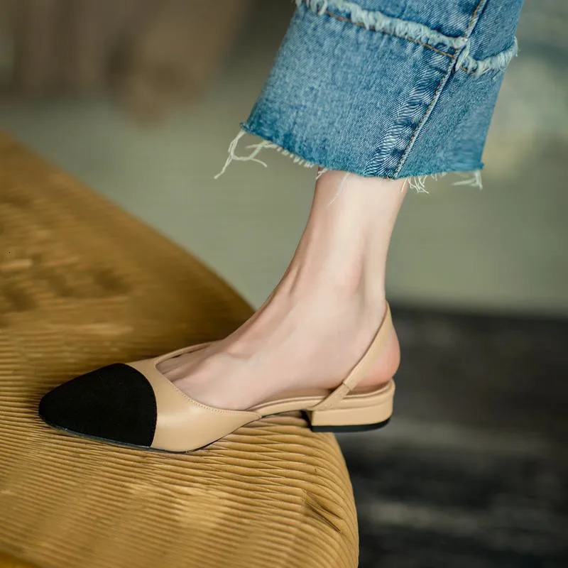All-match Flat Shoes Women Sandals Non-Slip Soft Leisure Shoes Mixed Colors Comfort Low Heel Femme Thick Bottom Shoes 260323