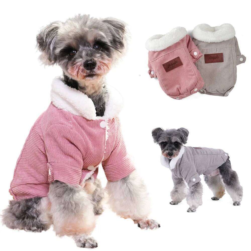 Pet Jacket For Small Medium Dogs Windproof Winter Warm Outfits Soft Fleece Dog Coat Cat Clothing Schnauzer Pug Costumes