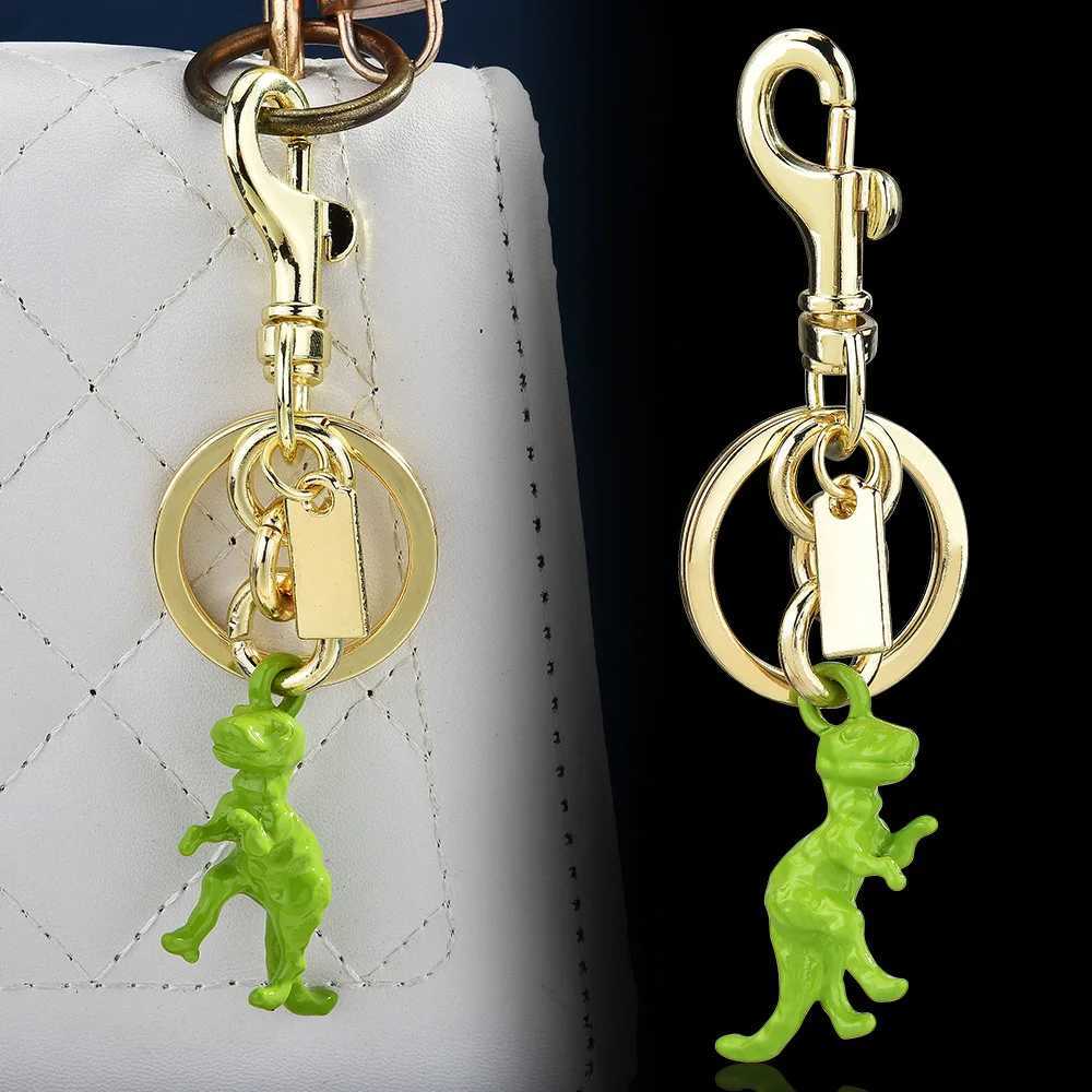 3D Cute and Fun Green Dinosaur Car Keychain Bag Personalized Hanging Decoration Gift Accessories Z260330