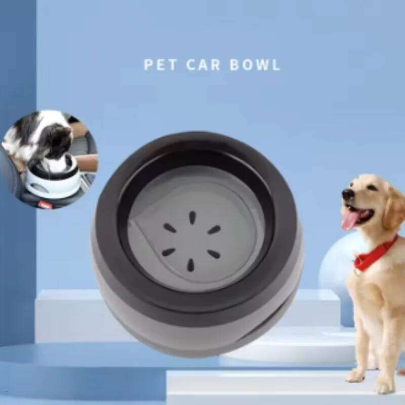 Portable Plastic Dog Bowls No Spill Floating Design Non-Slip Cat Bowl Water Feeder Dry Mouth Support Pet Accessories 26W0330