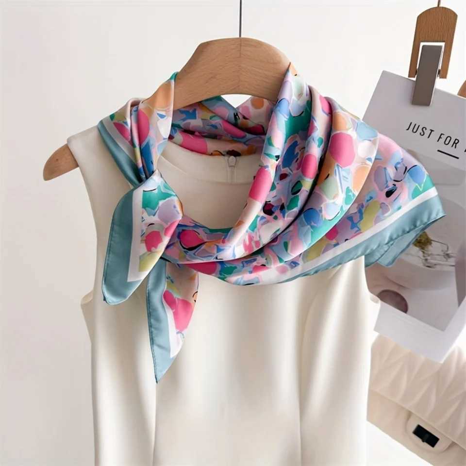 Fashion Wens Scarf Premium Imitation Silk Playf Polka Dot Print Lightweight Neck Scarf for Work Weekend Wear X260328