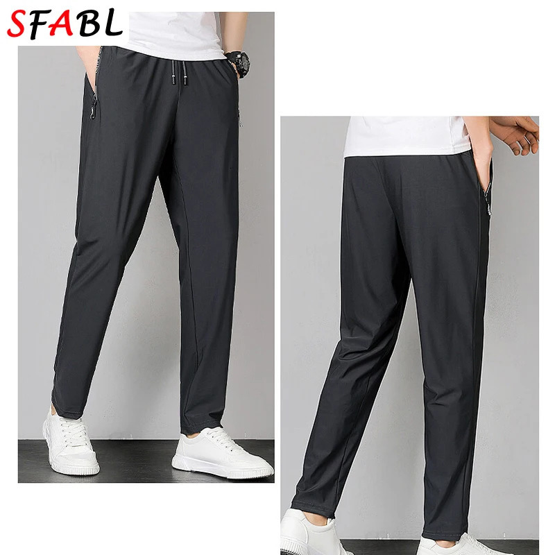 Thin Gym Fitness Sweatpants Men Jogging Running Hiking Camping Sports Trousers Men Fashion Breathable Casual Pants Men Spring 260330