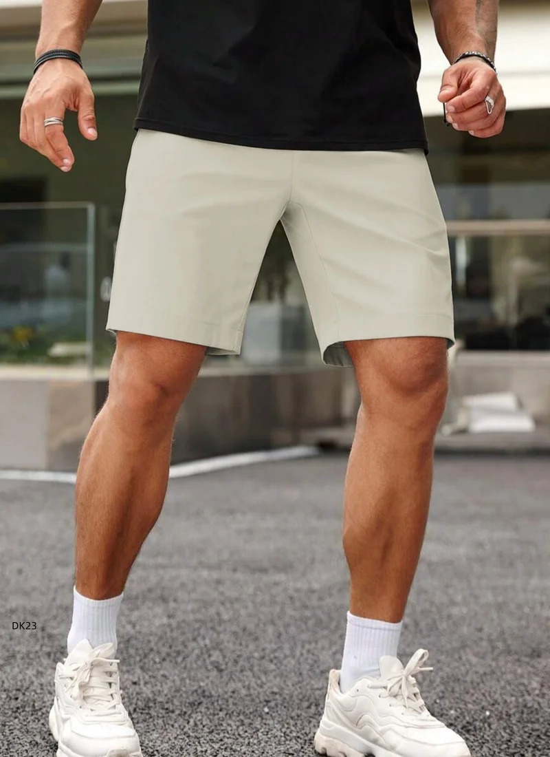 2026 Mens Casual Suit Shorts Summer Business Casual Knee Pants Classic Khaki American Style Streetwear Golf Shorts 260327