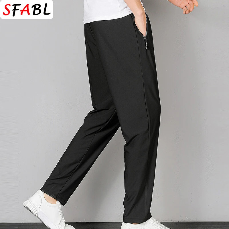 Thin Gym Fitness Sweatpants Men Jogging Running Hiking Camping Sports Trousers Men Fashion Breathable Casual Pants Men Spring 260330