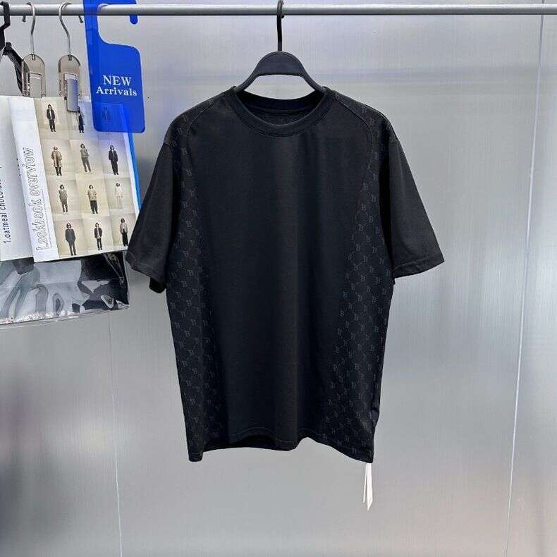 Men's Short Sleeve T-Shirt Summer New Style Pure Cotton Embroidered Fashion High-End Trendy Loose Half-Sleeve Top B1dad1404