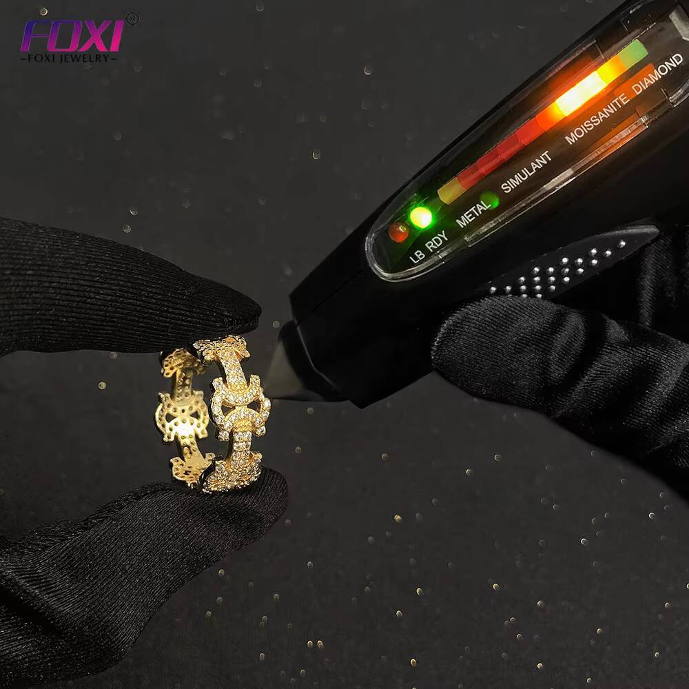Men Jewelry Hip Hop 10k Solid Gold GRA Easy Past Diamond Tester Moissanite Rings VVS D Brand New 925 Sterling Silver Ring Women