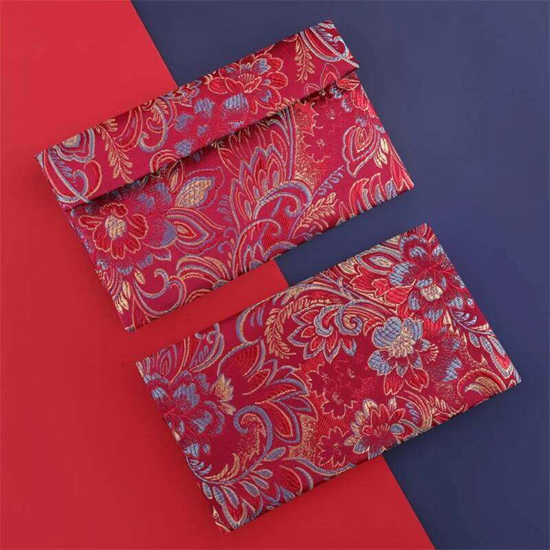 Chinese Embroidery Stobag Pcs Chinese Silk Cotton Bag Button Red Envelopes Embroidery For Gift Jewelry Package Storage Pocket Reusable Pouches