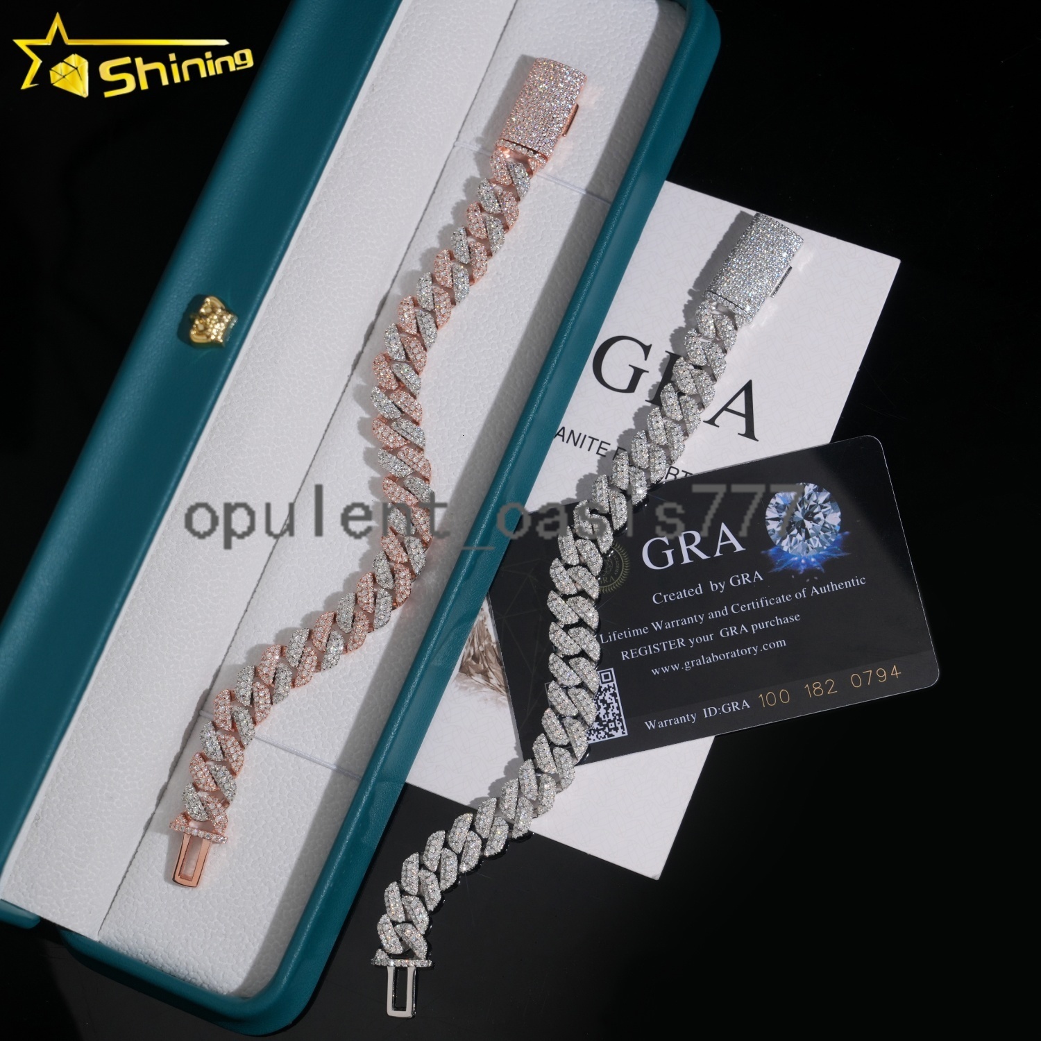 Pass Tester VVS Moissanite Lab Diamond Silver 925 Necklace Hip Hop Iced Out Jewelry 10mm Miami Cuban Link Bracelet Chain