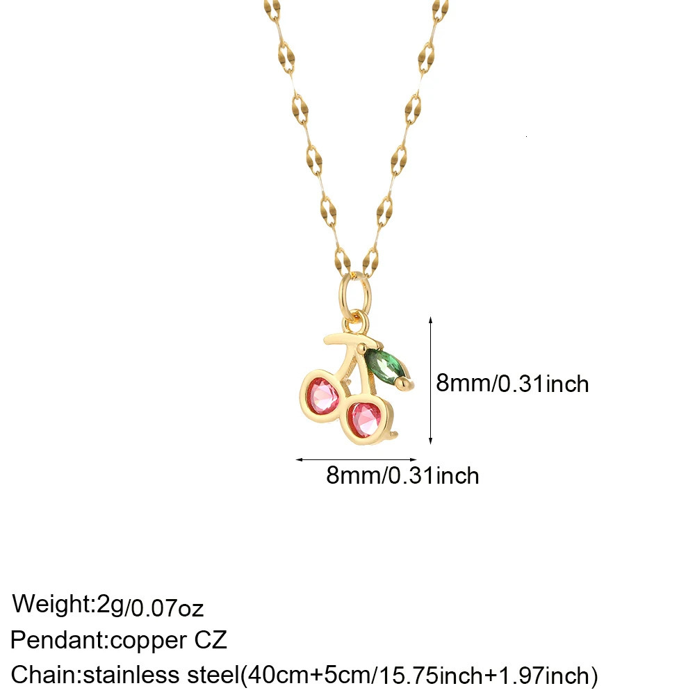Cute Sun Heart Necklace for Women Tree Flower Pendant Long Stainless Steel Chain Collars Gold Color Choker Office Lady Party 260327