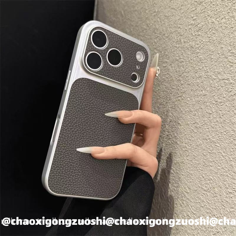 Premium Litchi Texture Shockproof Phone Case For iPhone New Style For Men And Women