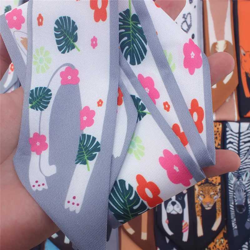 17 Print 2024 New Bag Skinny Silk Scarf For Wen Luxury Brand Foard Wen Tie Fashion Scarves For Ladies X260328