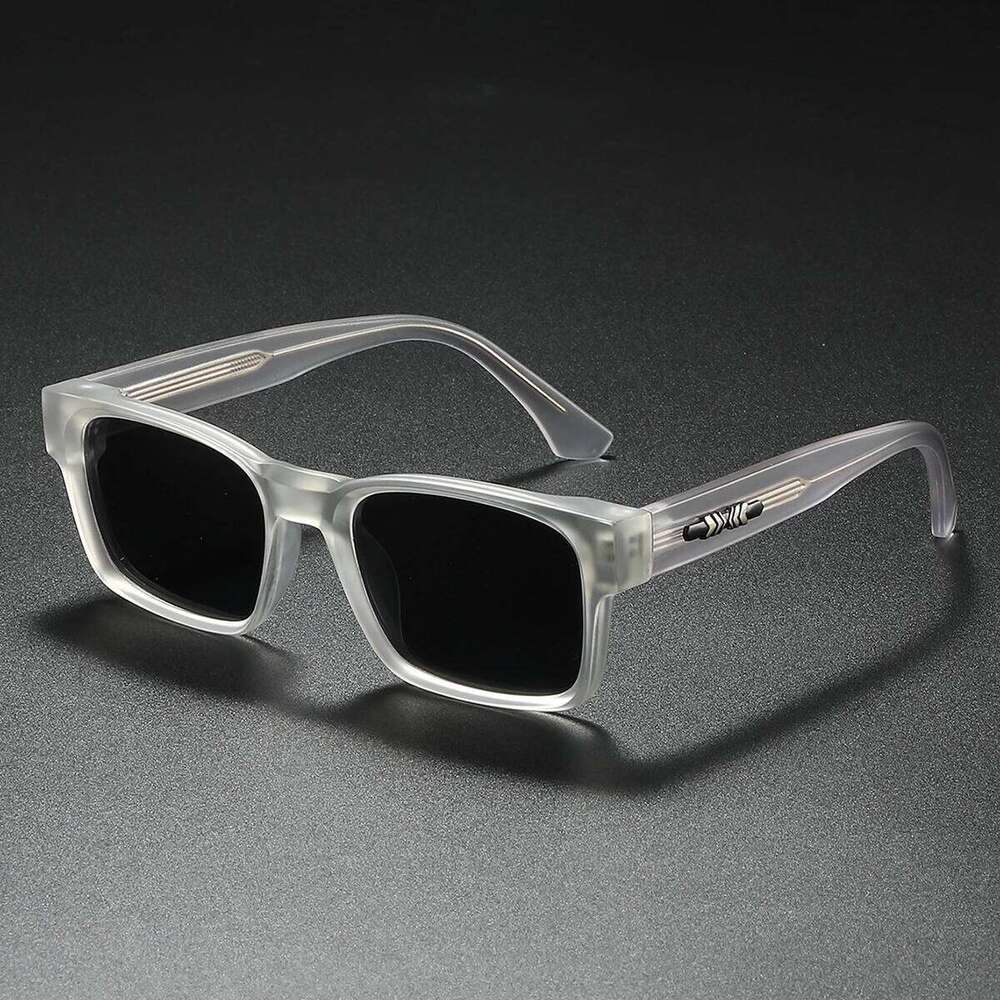 Quality Square Polarized Sunglasses Men Metal Core UV400 Unisex Sun Glasses Travel Hiking Beach Fishing Eyewear 26Y0330