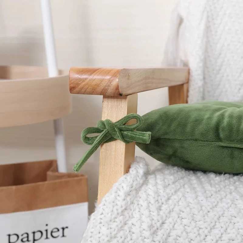 Solid Color Home Dining Chair Seat Cushion Thicken Crystal Velvet Seat Cushion Student Stools/Office Mats Square Floor Seat Mat H260330 - view 7