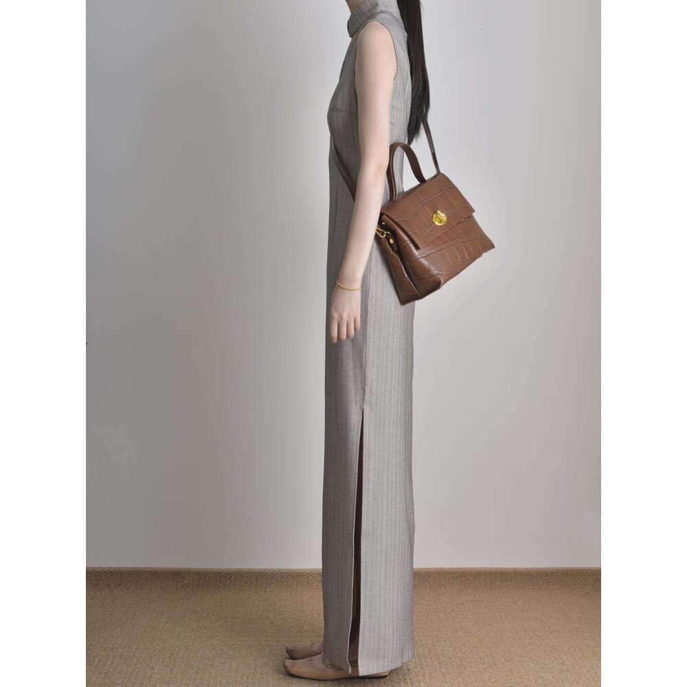 2026 Summer New Style Chinese-Inspired Retro Modified Cheongsam With Waist Slim Fit, Versatile Dress Qipao Hanfu Silk
