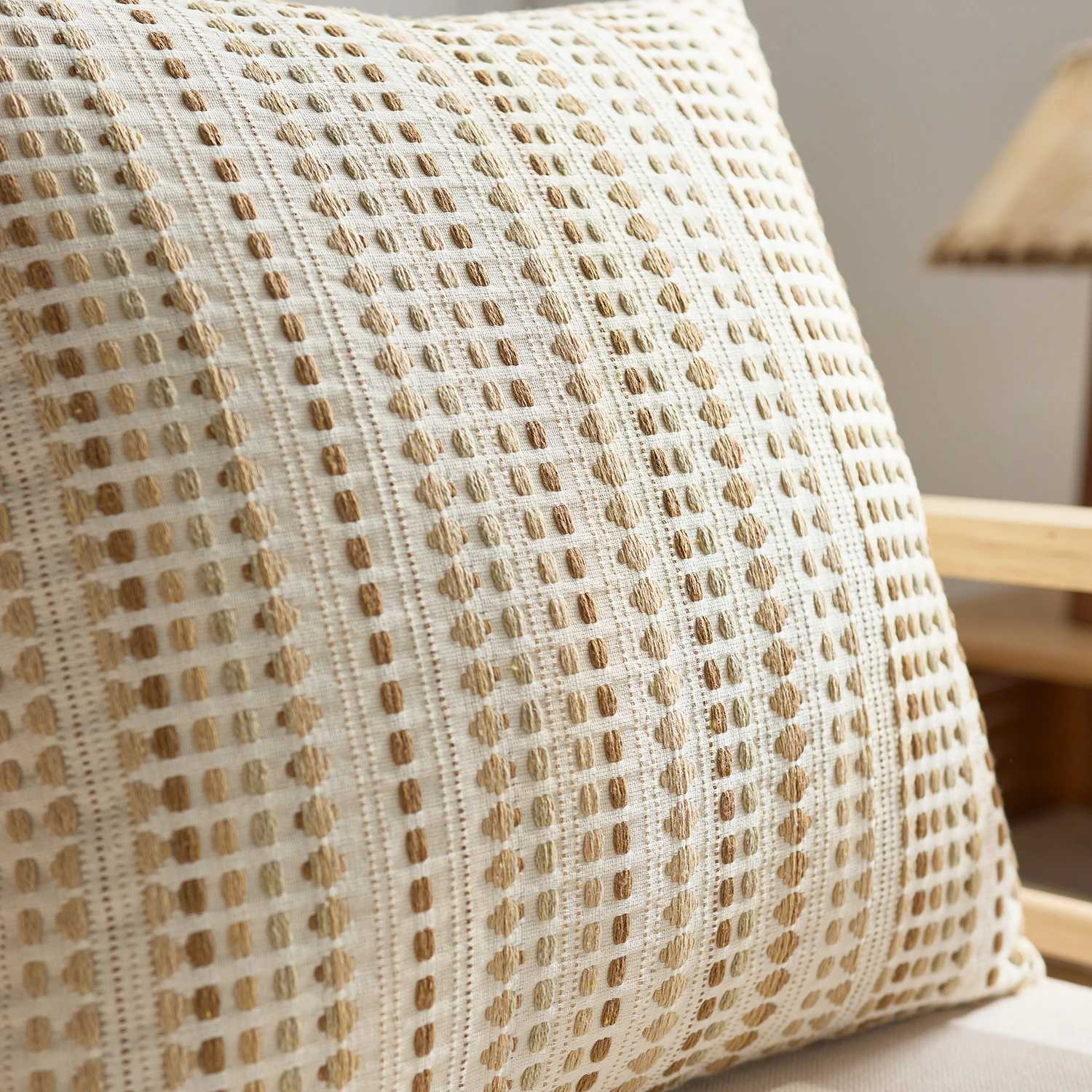 1pc modern Nordic style yarn-dyed polka dot pillow case suitable for bedroom sofa car pillow case no core H260330 - view 5