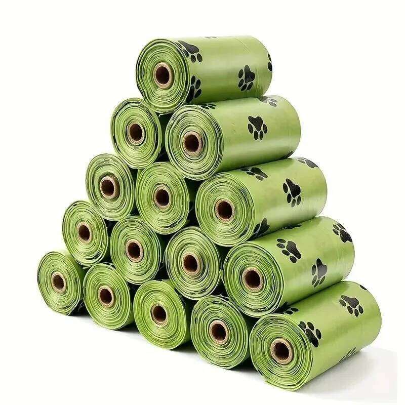 Biodegradable Thick Leak Proof Pet Waste Bag For Outdoor Walking Dog Poop Bags With Dispenser