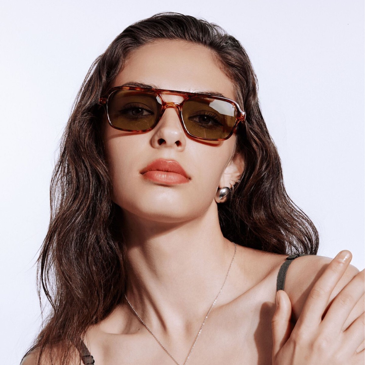 2026 High End Leopard Print Box Designer Sunglasses Luxury Brand Fashion Accessories Dual Beam Polarized Light Blue Pink Anti UV Women's Outdoor 
